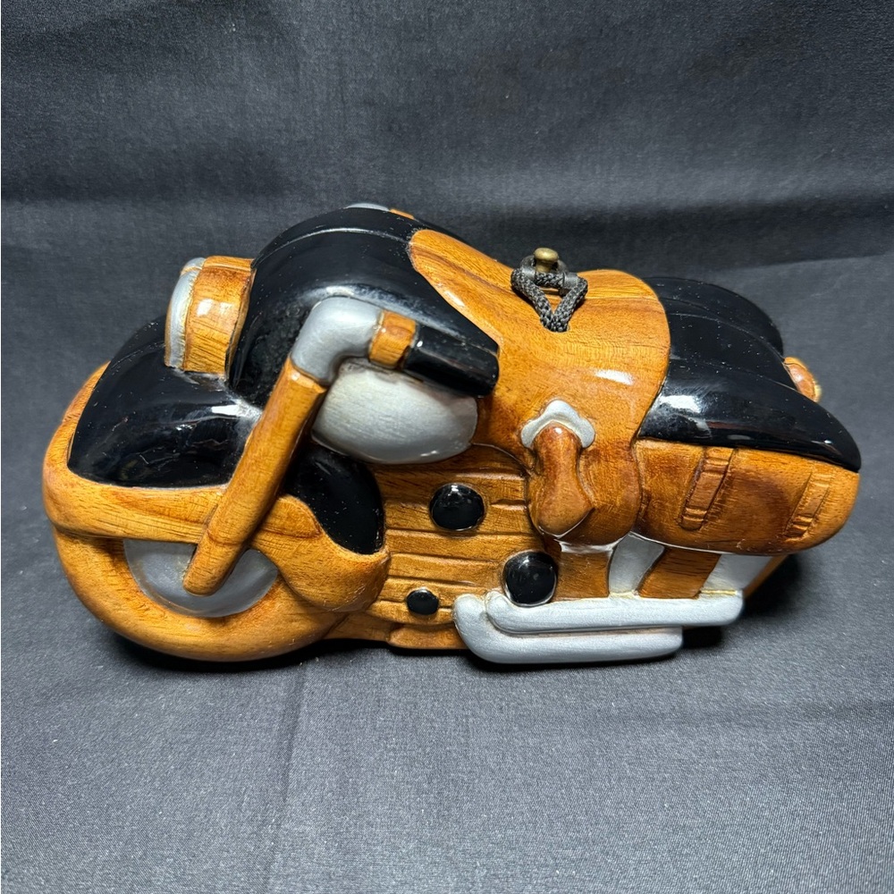 Timmy Woods Brown/Black Motorcycle Purse—Signed by the Artist!